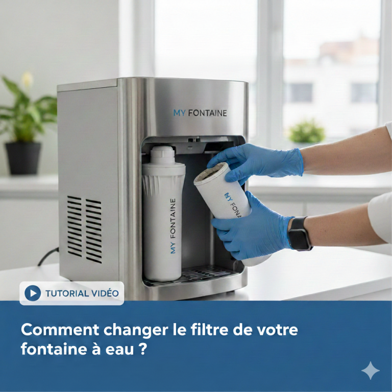 comment changer le filtre de la fontaine à eau